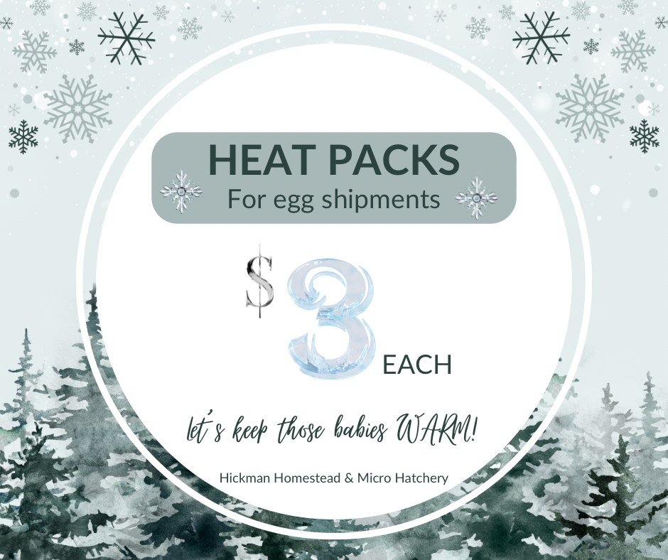 HEAT PACKS FOR EGG SHIPMENTS